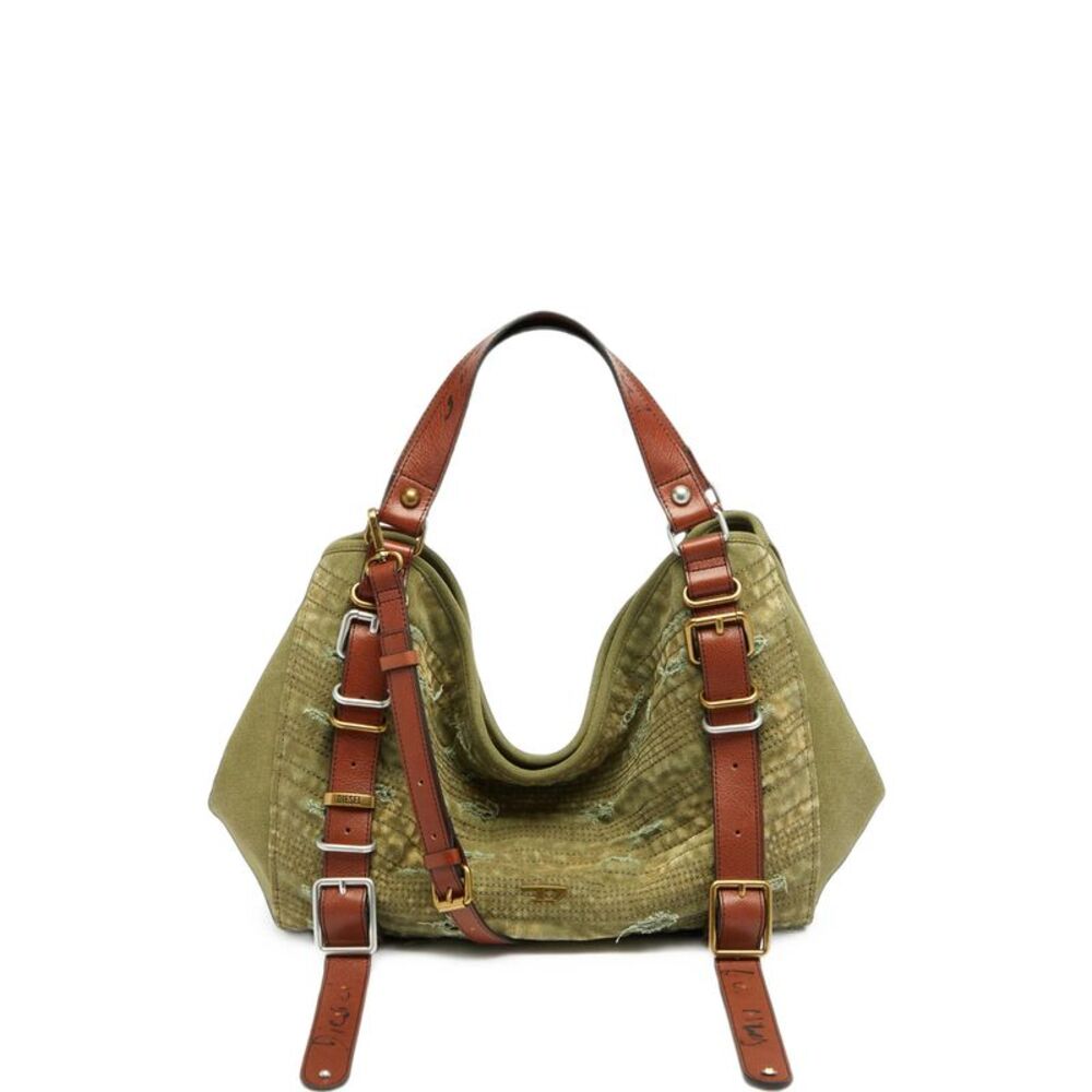 Diesel Green Shoulder Bags Women